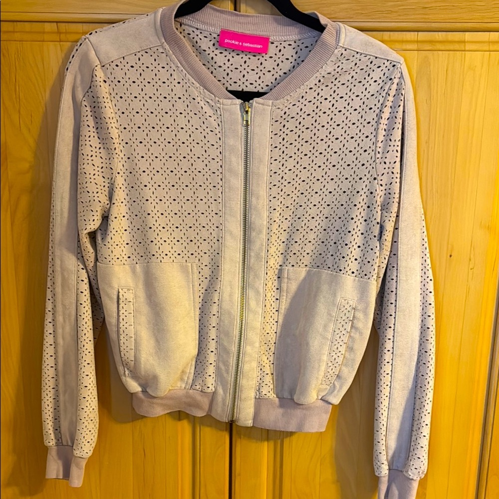 Beige Jacket, size small from Pookie and Sebastian. Super cute.